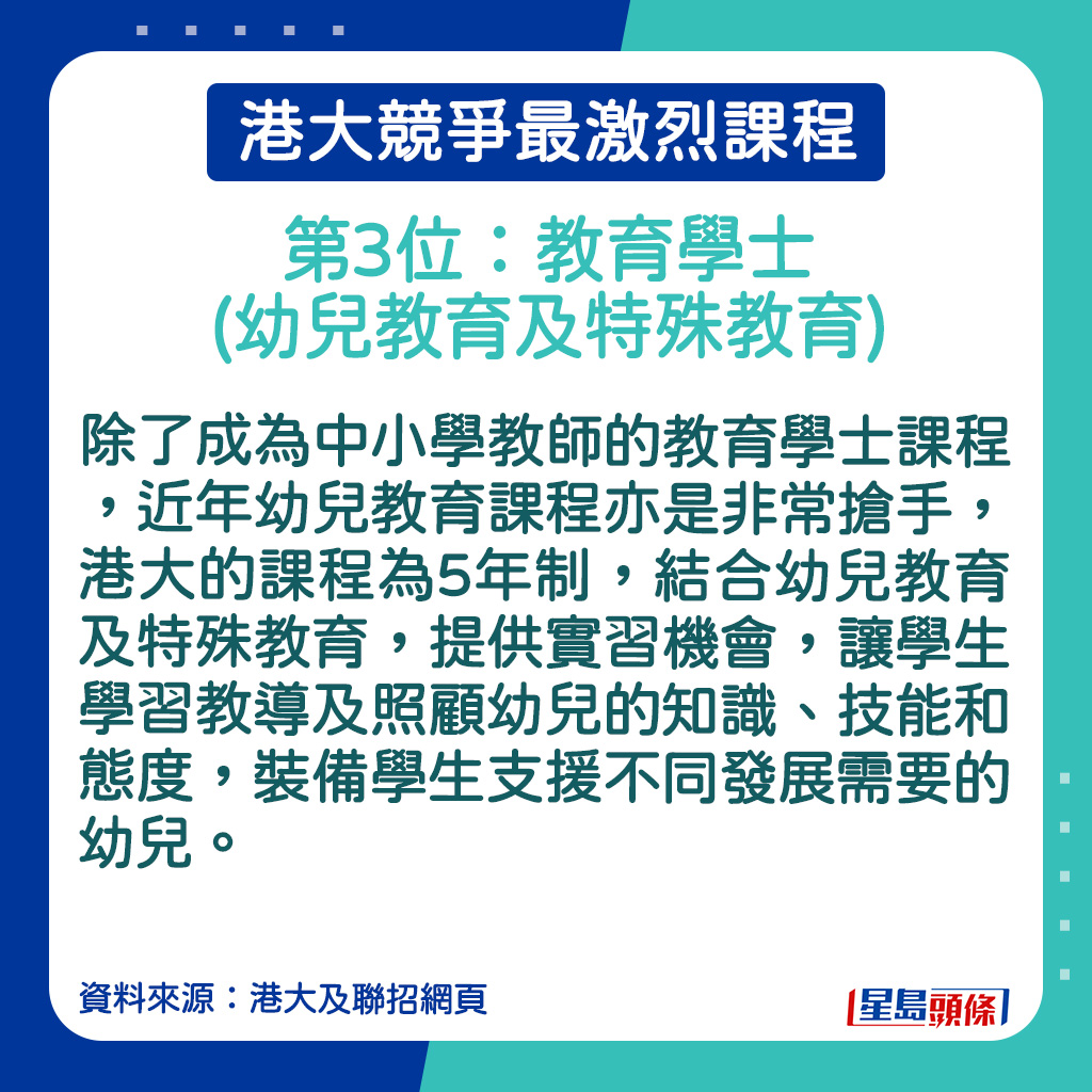 教育学士(幼儿教育及特殊教育) 的课程简介。