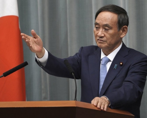 日本官房長官菅義偉。AP資料圖片