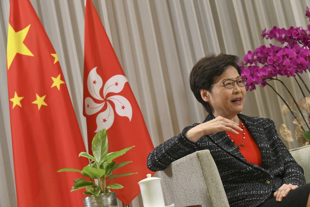 特首林鄭月娥表明企硬：「郊野公園一吋都不能少，我們還會在紅花嶺多開一個郊野公園。」資料圖片