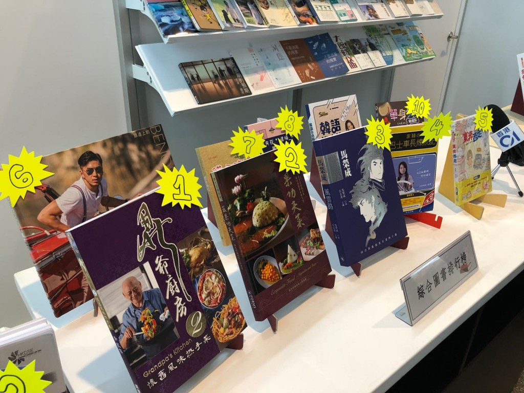 「綜合圖書排行榜」的頭十位。