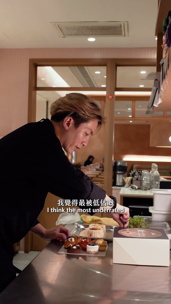 黃達文三年前回流香港，現為西班牙蛋糕品牌總廚。