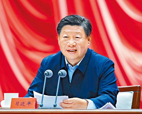 習近平發表講話。