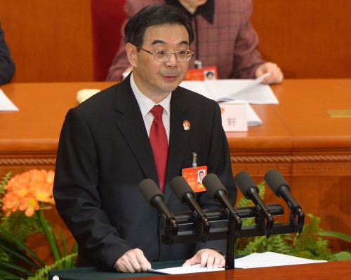 周强主持最高人民法院党组会议并讲话。资料图片