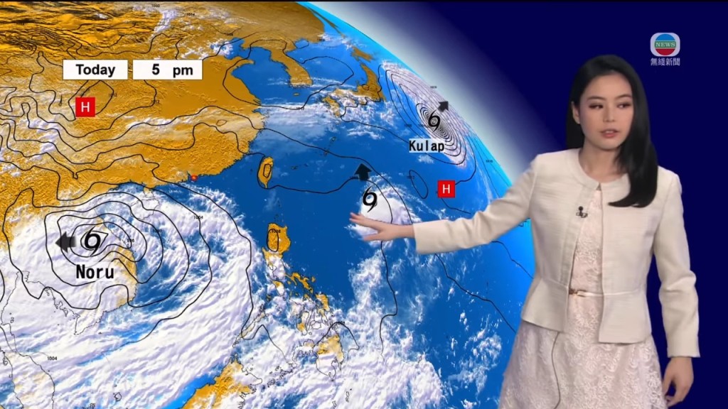 近日網上流傳一條林婷婷為明珠台天氣報告綵排的影片。