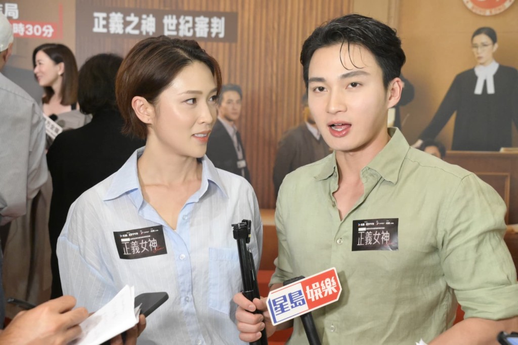 蔣祖曼讚嘉洛工作認真，合作後突然覺得他十分靚仔。