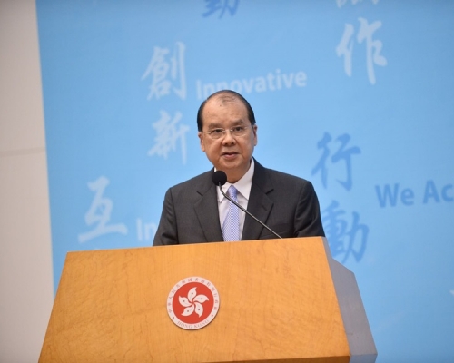 張建宗表示會積極改善行政立法機關合作關係。資料圖片