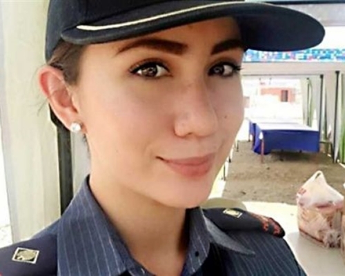 蘇菲亞羅蘭‧狄里尤有菲國最美女警稱號。twitter圖片