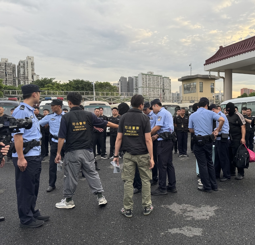 內地警方與澳門司警聯合打擊涉賭非法兌換活動。示意圖。澳門政府