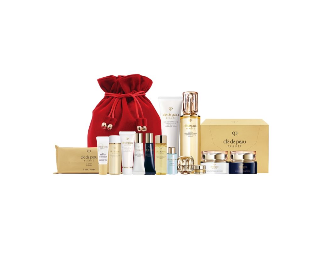 CLÉ DE PEAU BEAUTÉ - 鉑鑽源亮細胞套裝_柔膚豐盈系列 $3,725 ($5,765-35%OFF)：鉑鑽柔膚潔面泡沫 125ml、鉑鑽凝亮柔膚水 170ml、鉑鑽日間防曬活膚乳霜 SPF25 PA+++ 50ml、鉑鑽夜間修護乳霜 50ml、化粧棉 120pcs & 14pcs、鉑鑽煥膚潔顏油 20ml、鉑鑽柔膚潔面泡沫 20ml、鉑鑽凝亮柔膚水 30ml、鉑鑽日間防曬活膚乳液SPF25 PA+++ 12ml、鉑鑽夜間修護乳液 12ml、全效修護細胞防曬乳霜SPF50+ PA++++ 8ml、煥活細胞精華 7ml、臻緻再生高效面霜 5ml、高效煥活眼霜 2ml、奢華化粧袋