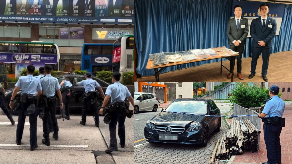 旺角平治撞警｜狂乱驾驶男司机与买毒品乘客落网 19岁内地女助男友匿藏同被捕