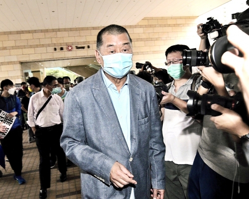 黎智英涉刑恐記者案脫罪,律政司提上訴。資料圖片