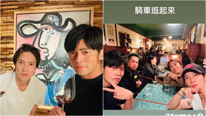 山下智久驚喜訪台 與周杰倫歎紅酒欣賞藝術品 Chill爆踩滑板車遊永康街