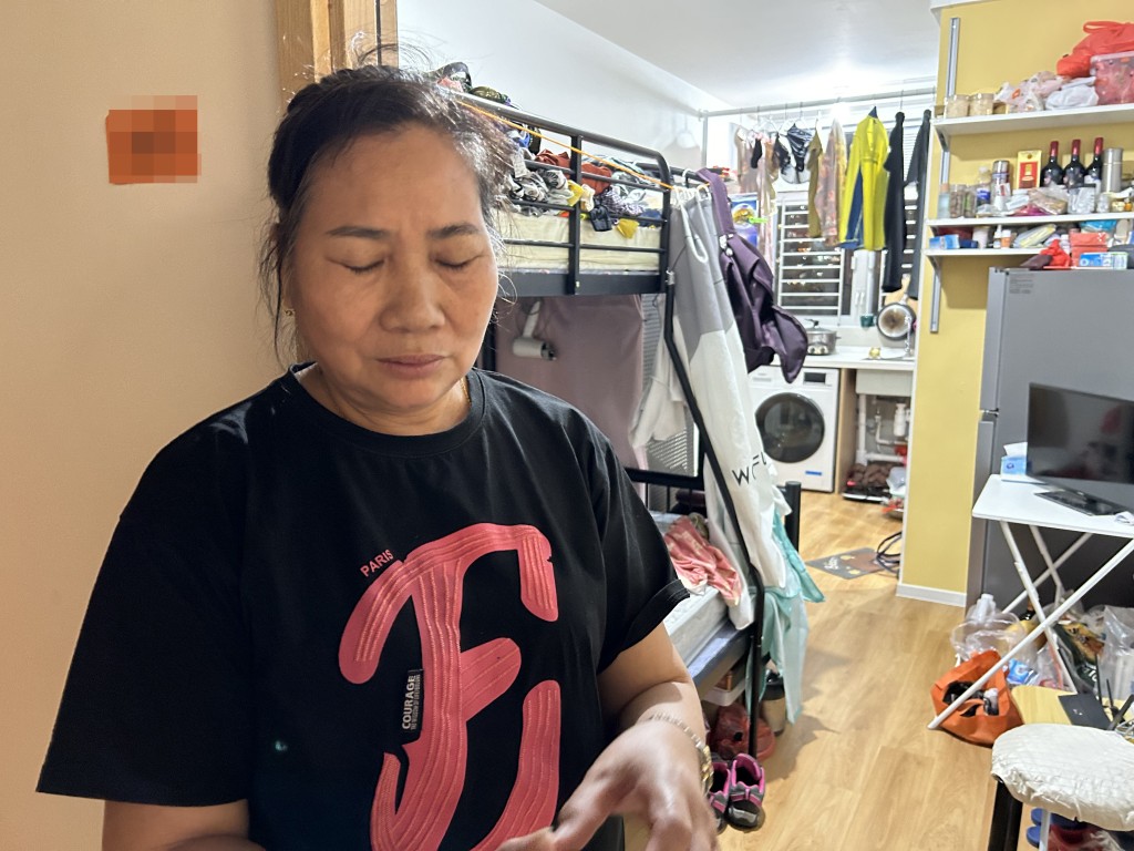 冼太表示,自己是冼翁的第二任妻子,大約7年前結婚。曾志恒攝 冼太表示,自己是冼翁的第二任妻子,大約7年前結婚。曾志恒攝