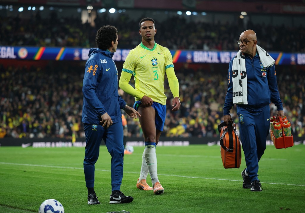 加比尔于友赛塞内加尔一役受伤。路透社