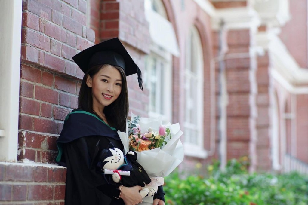 李穎琳2021年港大碩士畢業。