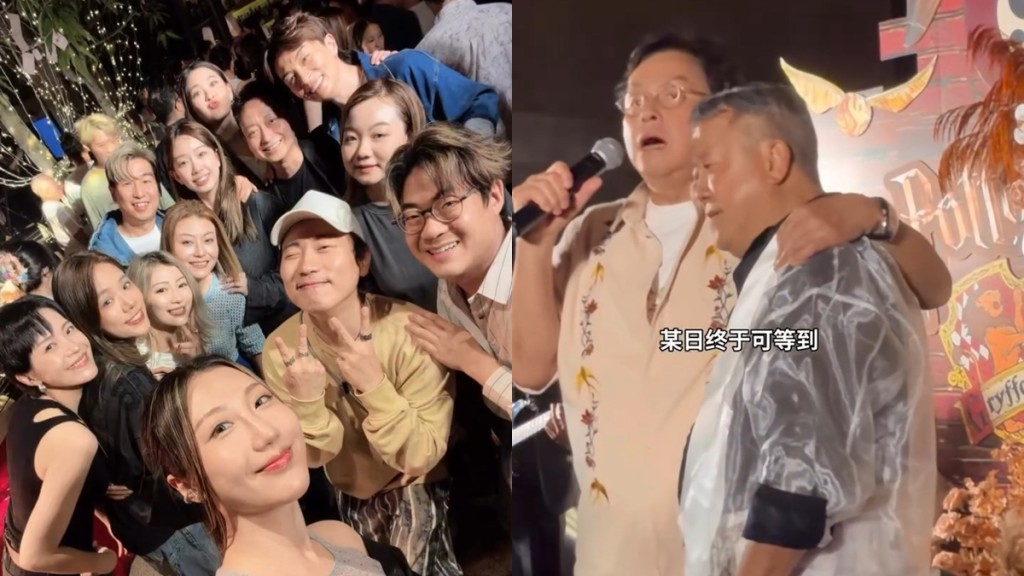 曾志偉73歲生日派對移師深圳 逾百藝人雲集賀壽場面墟冚  譚詠麟、苗僑偉北上列陣撐場