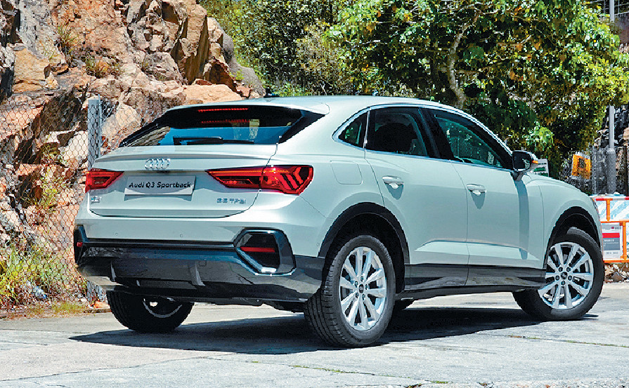 ■Sportback 35TFSI配上Comfort懸掛及18吋胎軨，調校偏重舒適。