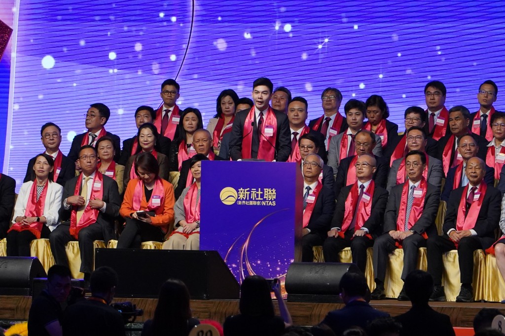 2023年,譚鎮國接任新社聯理事長。資料圖片 2023年,譚鎮國接任新社聯理事長。資料圖片