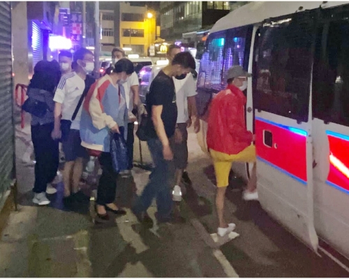 部分被捕人士。