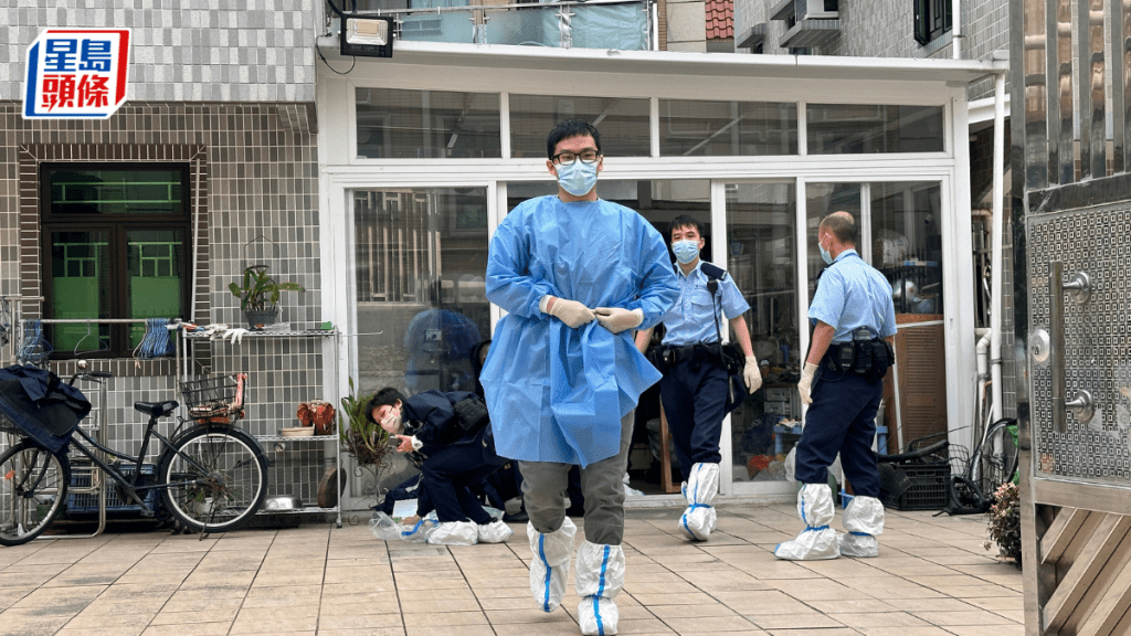 人員在場調查。梁國峰攝