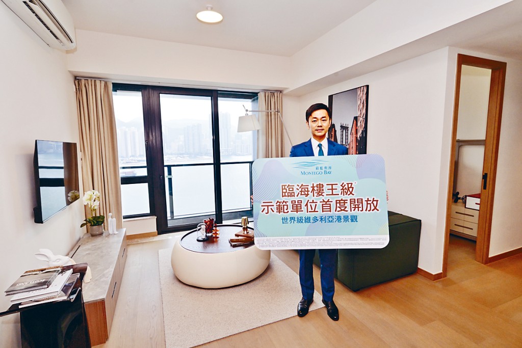 五礦黃少鴻表示，蔚藍東岸第1座及第2座樓王大單位最受買家關注。