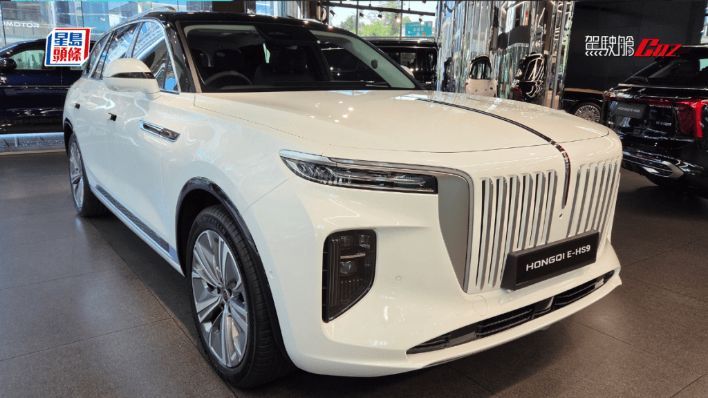 全新红旗(HongQi)E-HS9旗舰级6座SUV电动车右軚版今天(6月18日)正式在香港开售，意向价99.88万元起。