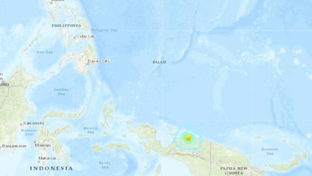 印尼東部發生6.2級地震。earthquake.usgs.gov