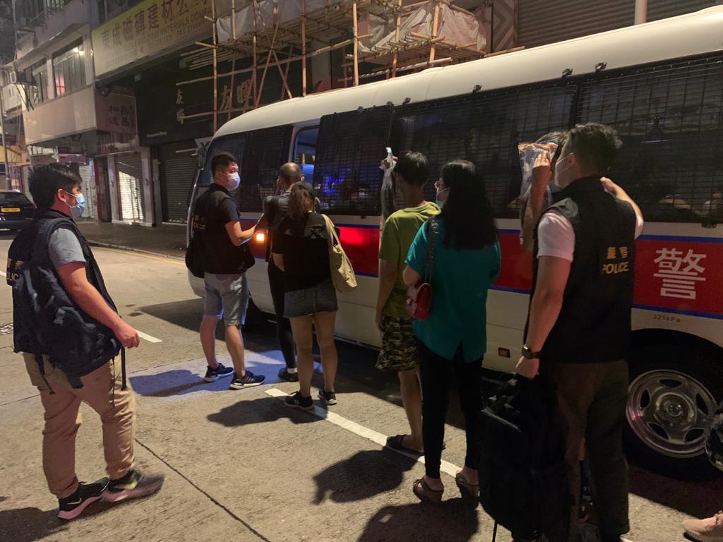 多人被捕。警方圖片