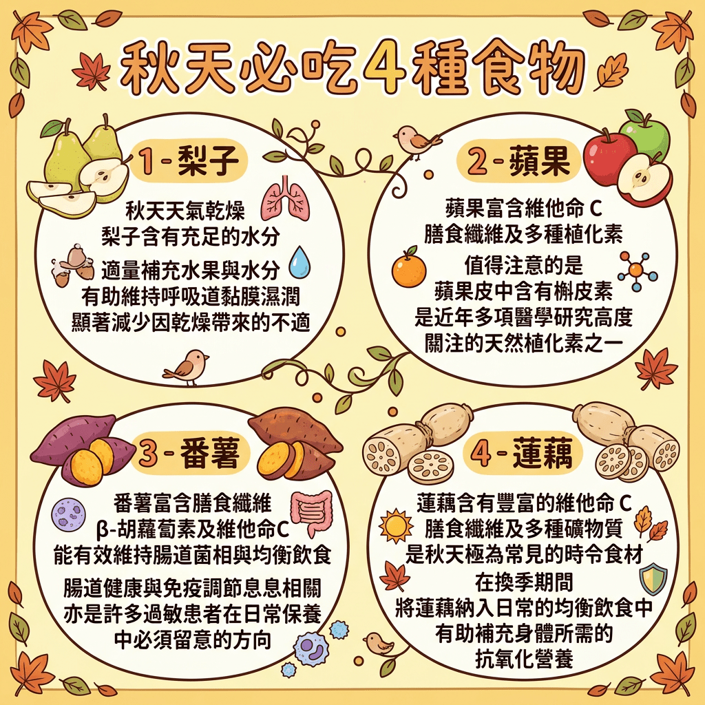 秋天必吃4种食物 秋天必吃4种食物
