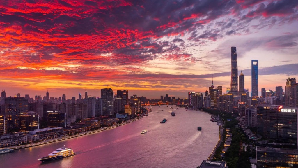 南京、上海等多地現火燒雲美景。＠高隊