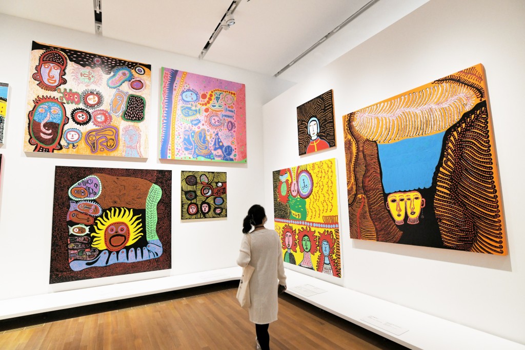 最近日本藝術家草間彌生的作品於M+展出。 最近日本藝術家草間彌生的作品於M+展出。