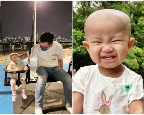19個月大的女嬰梓瑤，於去年10月因發燒入院，其後證實她患上罕見的第4期神經母細胞瘤。「We are family 梓瑤」FB圖片