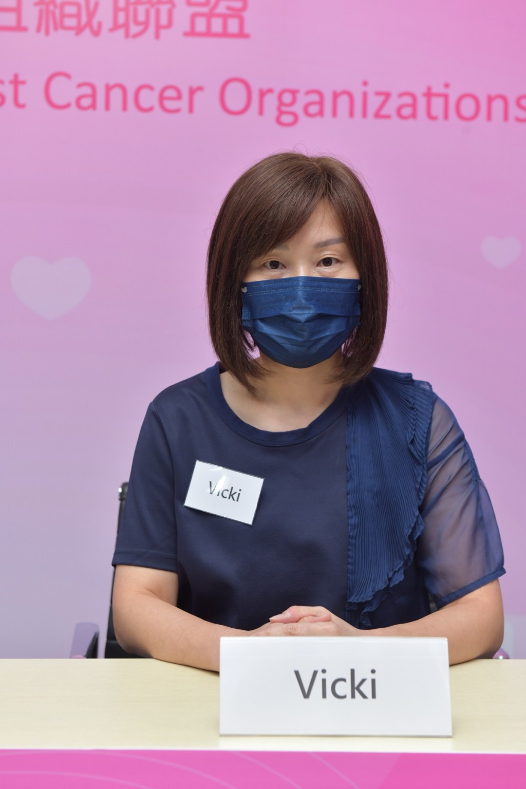 乳癌康復者Vicki慶幸自己是少數能接受術後雙標靶治療的患者。聯盟提供