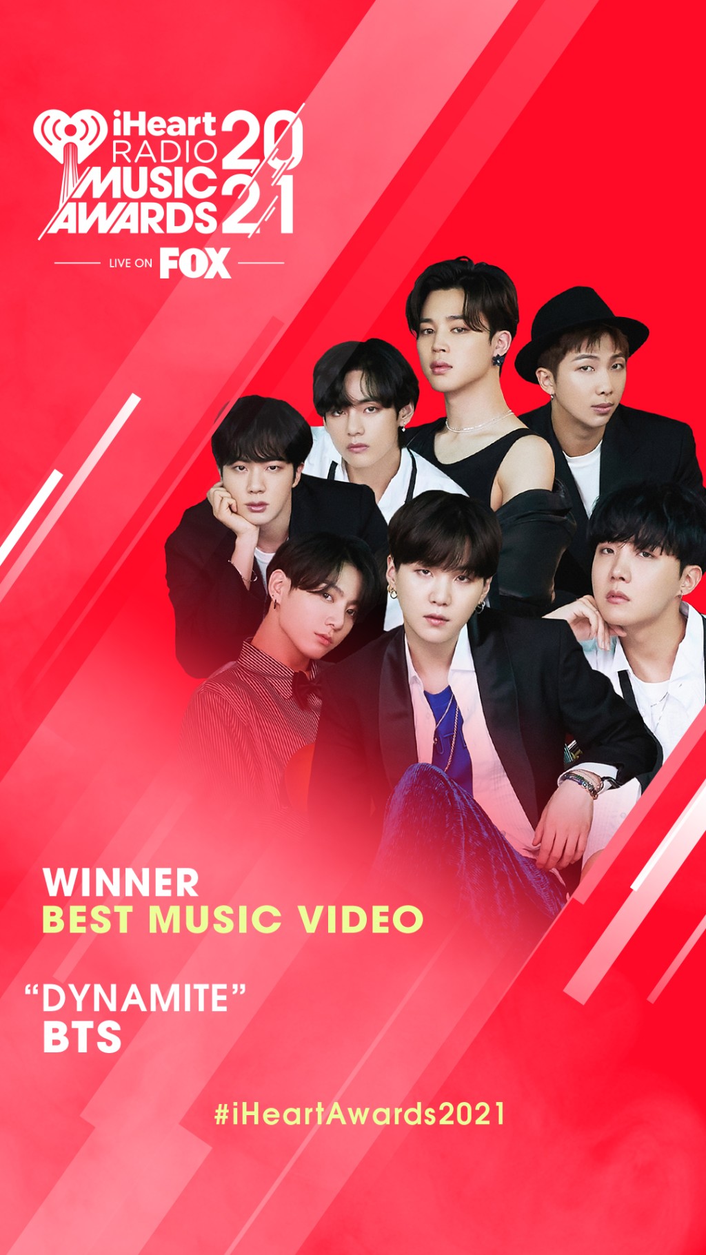 BTS憑《Dynamite》贏得最佳MV。