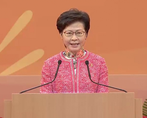 林鄭月娥指會堅定維護國家安全。政府新聞處