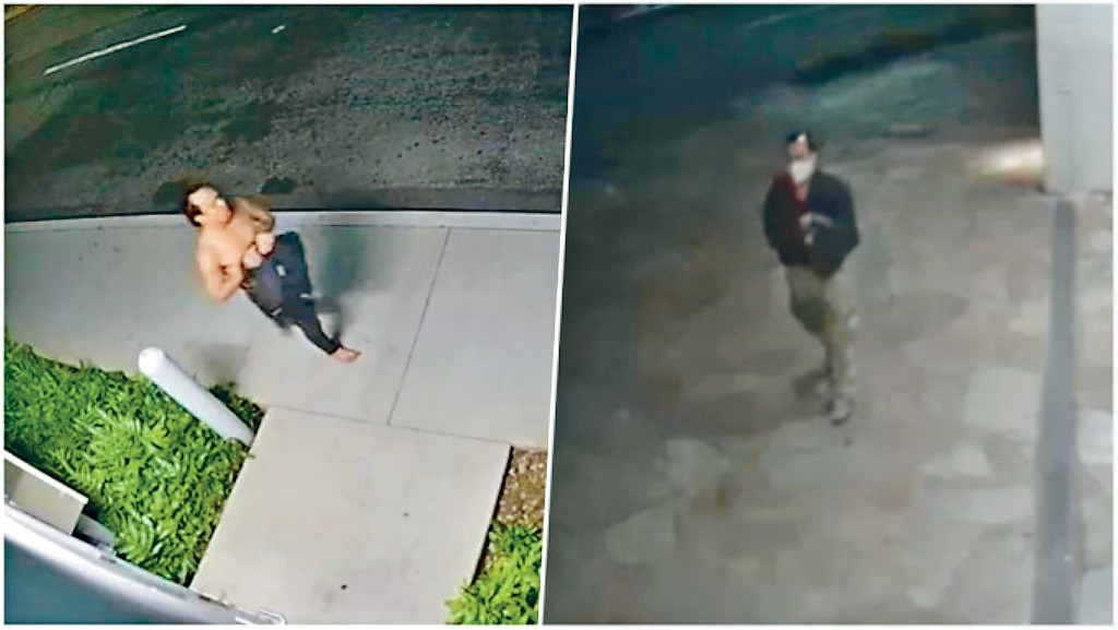 美國警方公布監控拍下的疑兇身影。