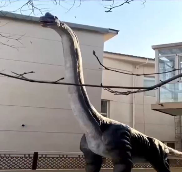 巨型恐龍高達15米。影片截圖