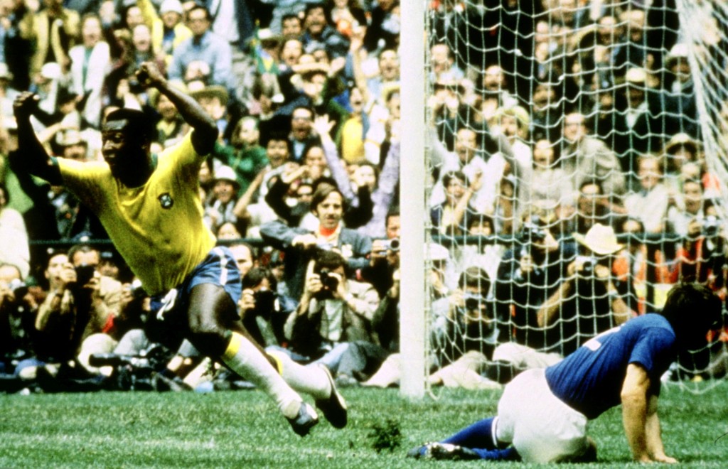 比利在1970世界杯助巴西封王。 Reuters