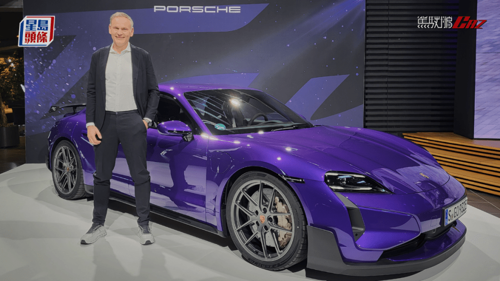 保時捷Porsche Taycan Turbo GT今天(3月11日)全球發表，圖為車廠全球執行董事會主席Oliver Blume。