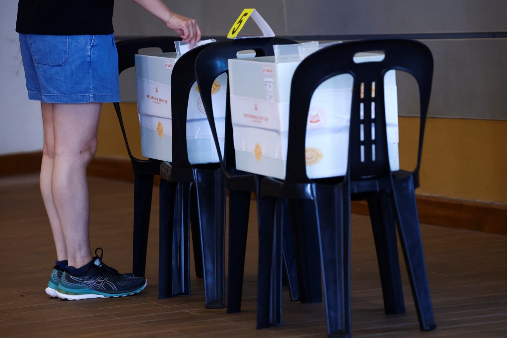 根據官方初步選票統計，執政人民行動黨在多個選區勝出。路透社