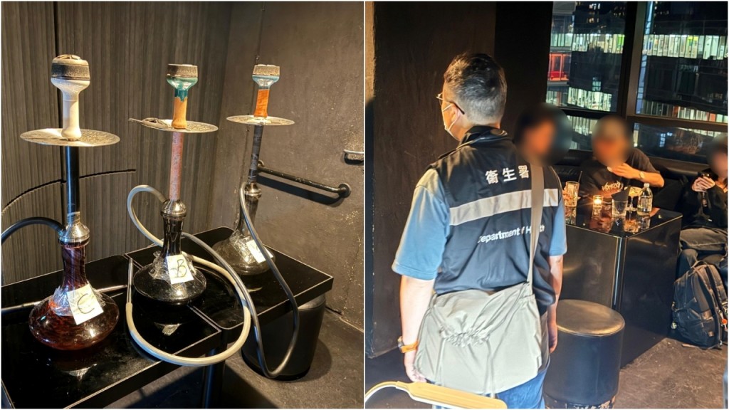 控煙酒辦放蛇打擊非法食水煙 票控中環樓上吧5顧客