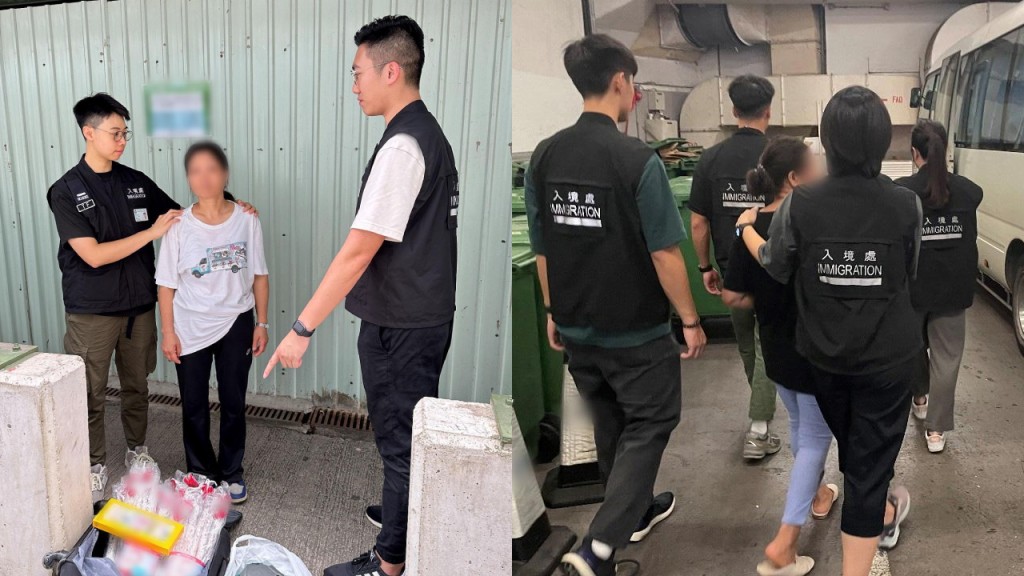入境處聯同警方反黑工 4日拘16人包括內地水貨客