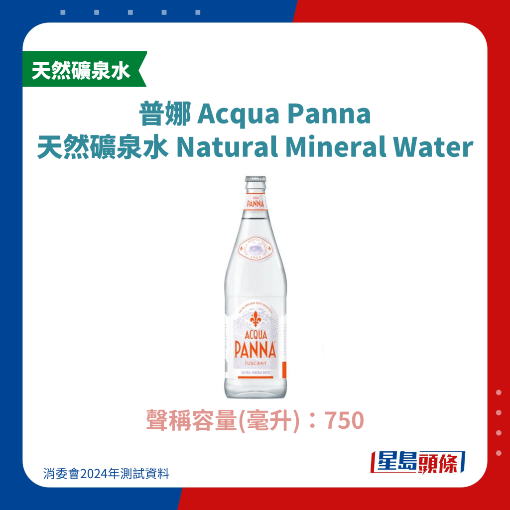 普娜 Acqua Panna 天然矿泉水 Natural Mineral Water