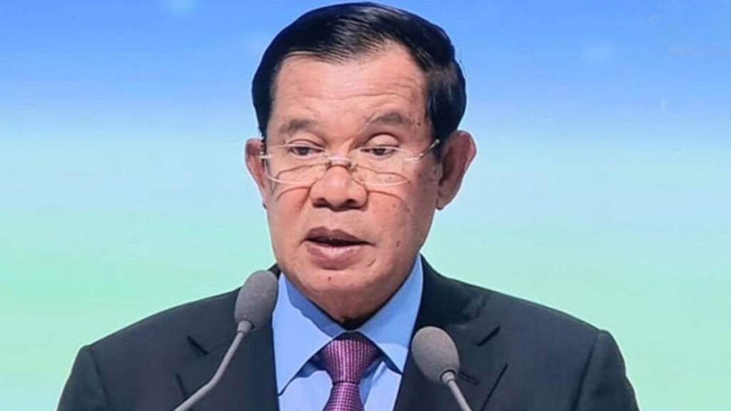 柬埔寨首相洪森宣布將卸任。(資料圖片)