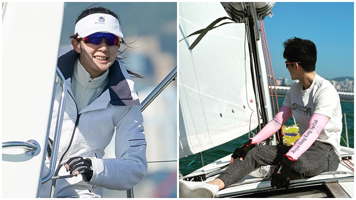 「潺仔」盛勁為捨命陪麥明詩完成帆船賽 轉發合照留言：Great fun！