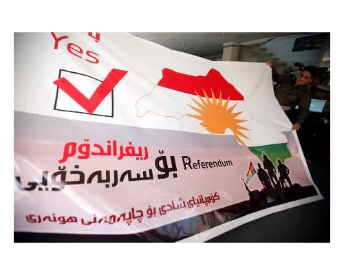 伊拉克國會今天表決封殺庫爾德族領袖舉行獨立公投的計畫。