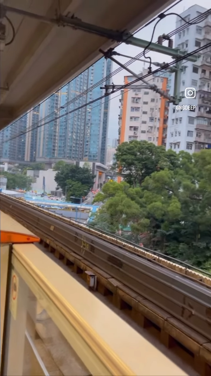 吴浩康昨日又分享一段影片，内容是由家中搭地铁去上班的过程。