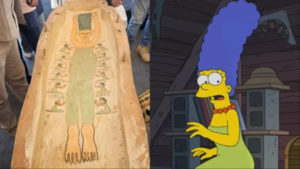 埃及3500年古墓画像撞样《阿森一族》Simpson太太。