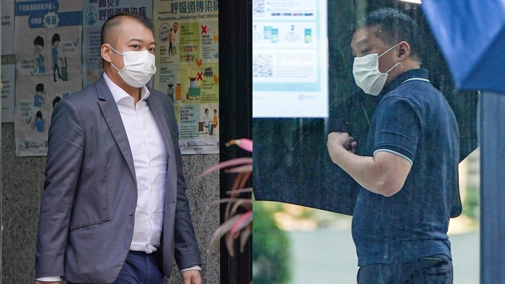 張富傑(左)及陳效智(右)等3人普通襲擊罪成。