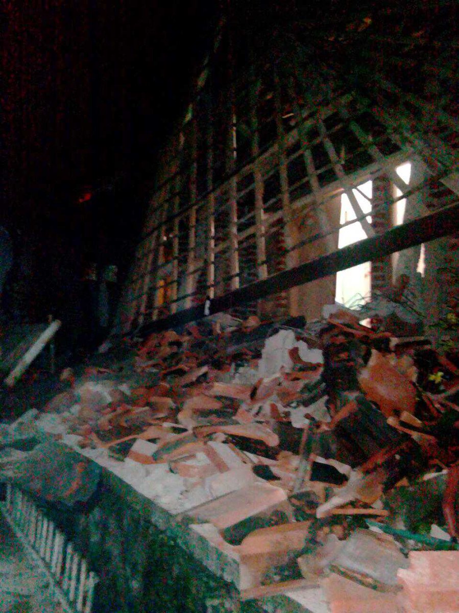 印尼发生强烈地震。网上图片